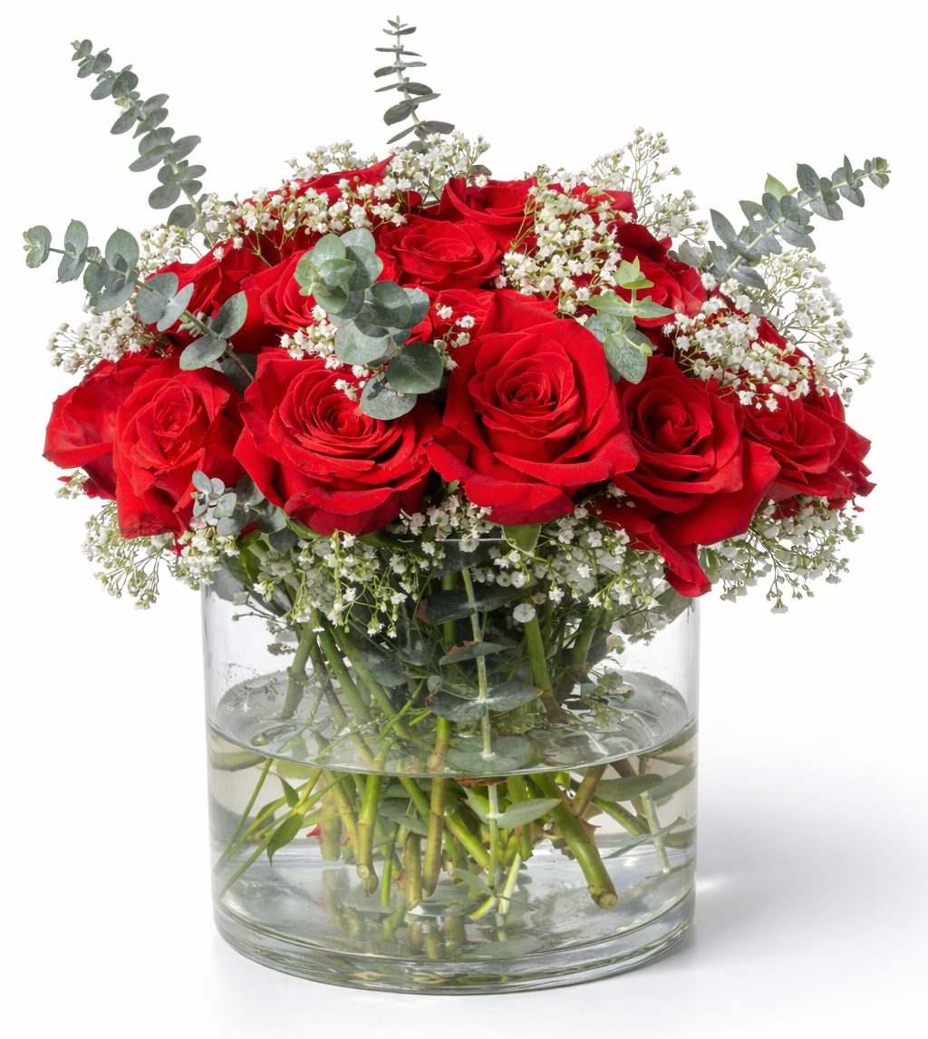 Premium Red Rose Arrangement