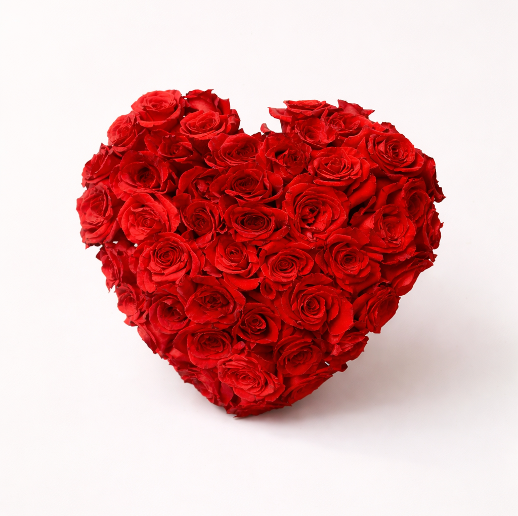 Heart Shaped Roses 12 inch
